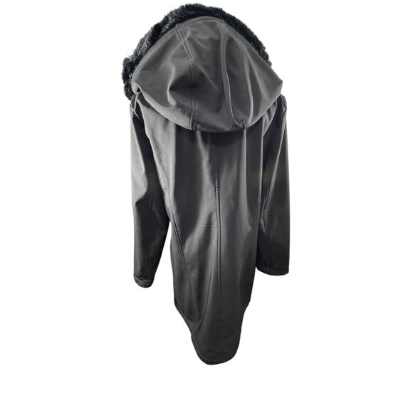 "IVANKA TRUMP" Parka Faux Fur Hooded Coat Toggle Closure SZ L Old Money Classy - Picture 3 of 13